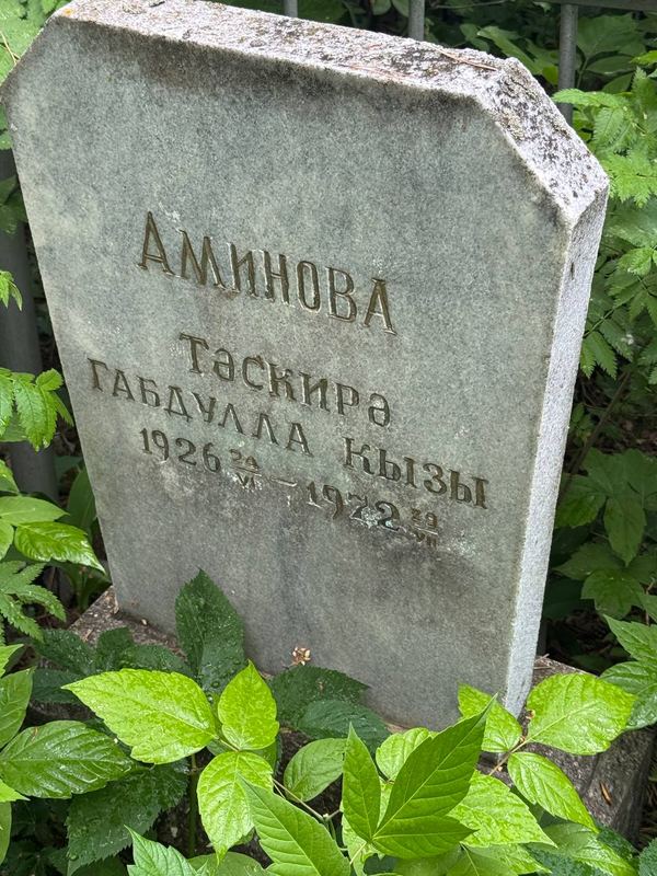 Фото надгробия: Аминова Таскира Габдулловна