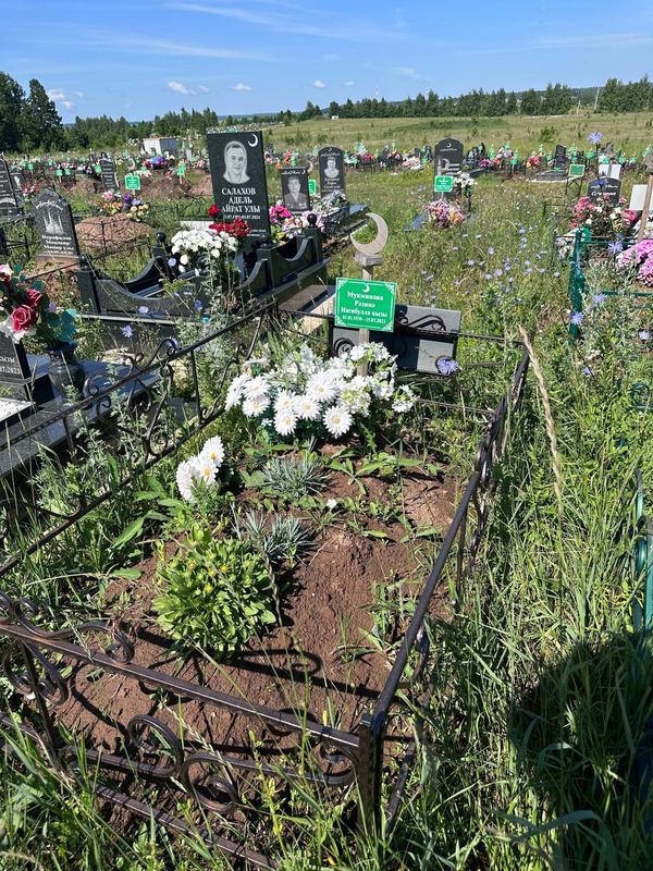 Фото надгробия: Мукминова Разина Насибулловна